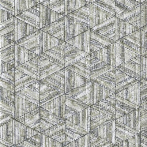 Grey Amulet Textured Weaved Wallpaper