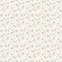 Grey Anenome Floral Mini Wallpaper