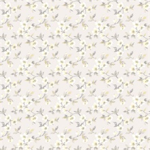 Grey Anenome Floral Mini Wallpaper