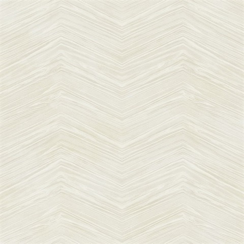 Grey & Beige Commercial Wood Chevron Wallpaper
