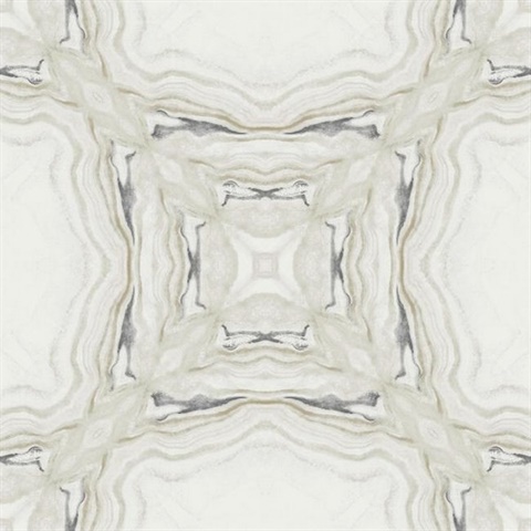 Grey & Black Stone Kaleidoscope Wallpaper