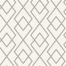 Grey Blaze Grey Trellis Wallpaper