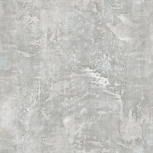 Grey & Blue Commercial Faux Wallpaper