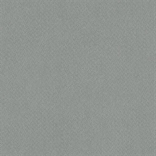 Grey Blue Give & Take Woven Chevron Wallpaper