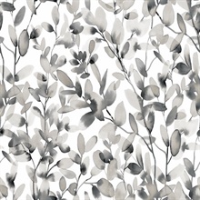 Grey Botany Vines Peel and Stick Wallpaper