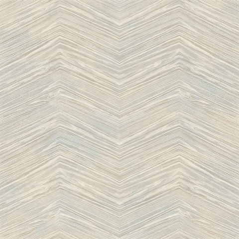 Grey Commercial Wood Chevron Wallpaper