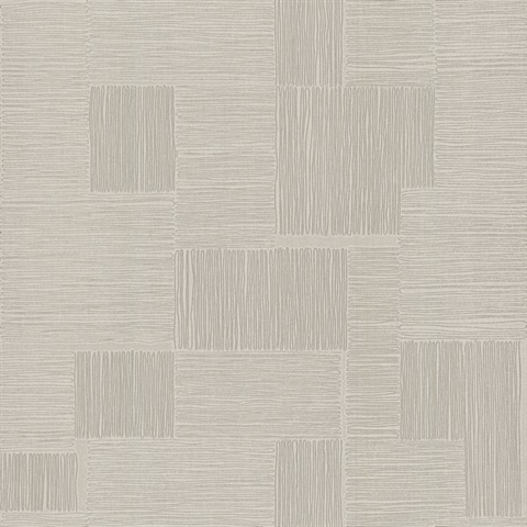 Grey Contour Textured Parquet Tile Line  Wallpaper