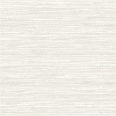 Grey & Cream Faux Grasscloth Sisal Wallpaper