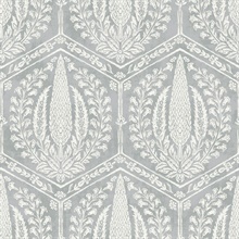 Grey Cyrus Harvest Ogee Wallpaper