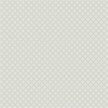 Grey Diamond Gate Trellis Wallpaper