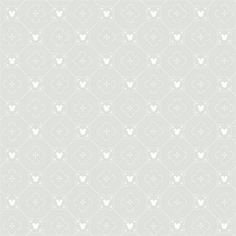 Grey Disney Mickey Mouse Argyle Wallpaper
