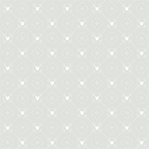 Grey Disney Mickey Mouse Argyle Wallpaper