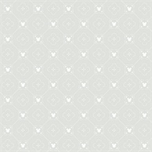 Grey Disney Mickey Mouse Argyle Wallpaper