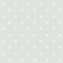 Grey Disney Mickey Mouse Argyle Wallpaper