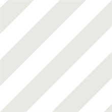 Grey, Dove and Seagull Diagonal Stripe Prepasted Wallpaper