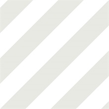 Grey, Dove and Seagull Diagonal Stripe Prepasted Wallpaper