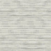 Grey Dreamscapes Horizontal Modern Stripe Wallpaper