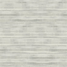 Grey Dreamscapes Horizontal Modern Stripe Wallpaper
