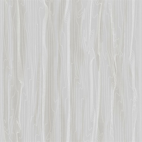 Grey Faux Bois Wood Wallpaper