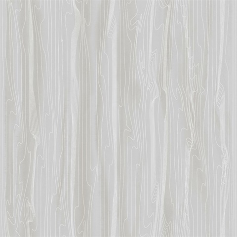 Grey Faux Bois Wood Wallpaper