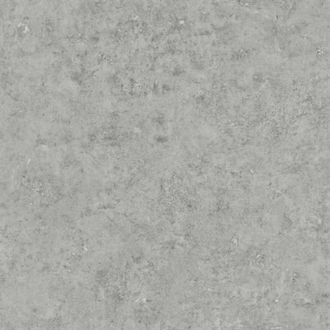 Grey Faux Concrete Stone Wallpaper