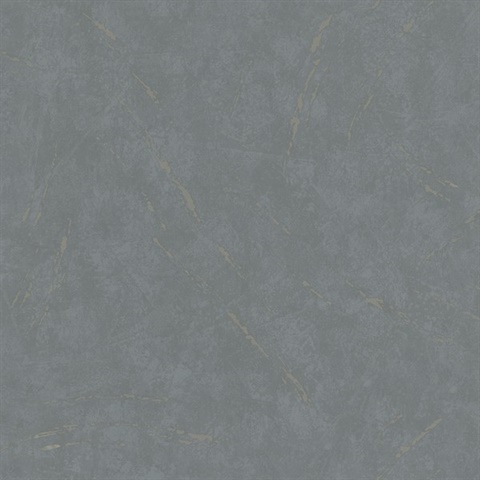 Grey Faux Plaster Metallic Texture Wallpaper