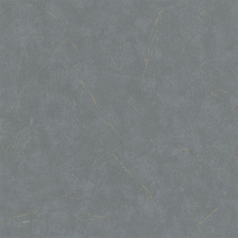 Grey Faux Plaster Metallic Texture Wallpaper