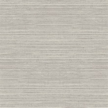 Grey Faux Textured Grasscloth Wallpaper