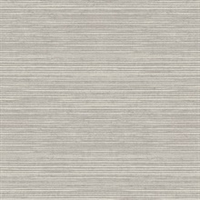 Grey Faux Textured Grasscloth Wallpaper