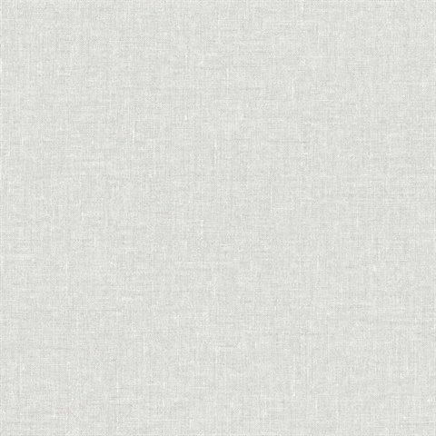 Grey Faux Woven Linen Textured Wallpaper