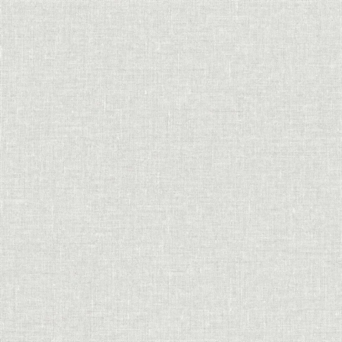 Grey Faux Woven Linen Textured Wallpaper