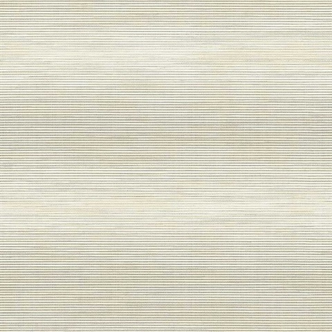 Grey Fine Line Grass Textile String Wallpaper