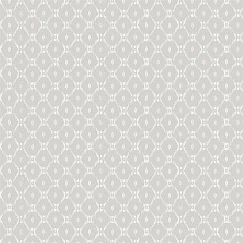 Grey Fretwork Wallpaper