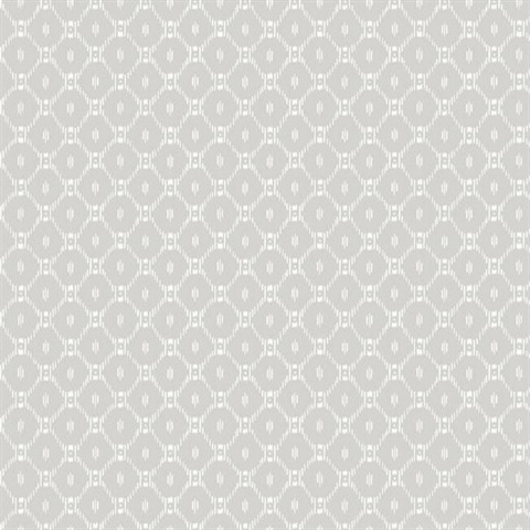 Grey Fretwork Wallpaper