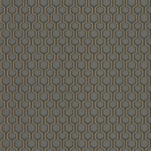 Grey Geometric Honeycomb Bee Sweet Wallpaper