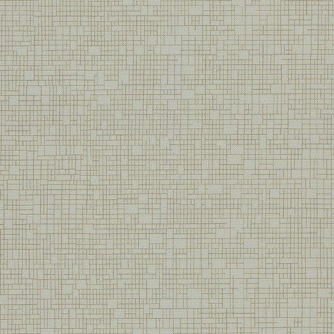 Grey & Gold Wires Crossed Geometric Textured Wallpaper