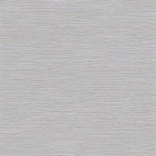 Grey Grass Roots Metallic Faux Grasscloth Wallpaper