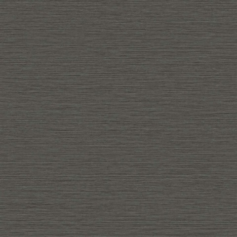 Grey Horizontal Stria Patterned Wallpaper
