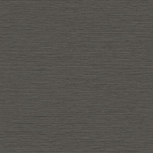 Grey Horizontal Stria Patterned Wallpaper