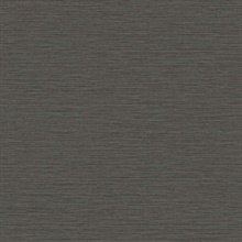 Grey Horizontal Stria Patterned Wallpaper