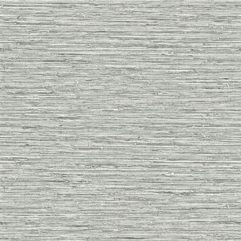 Grey Isla Jute Faux Grasscloth Wallpaper