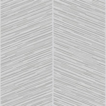Grey Large Textured Painstroke Chevron Stripe Wallpaper