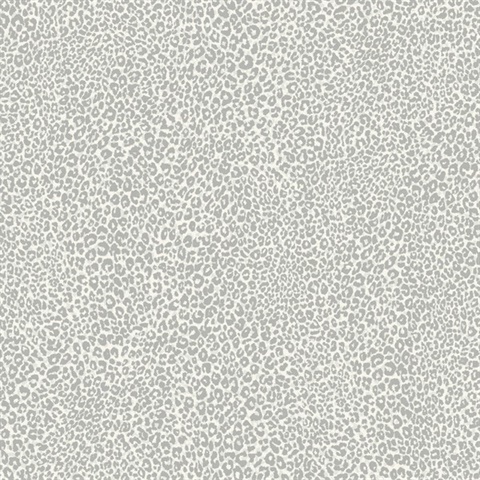 Grey Leopard King Animal Skin Wallpaper