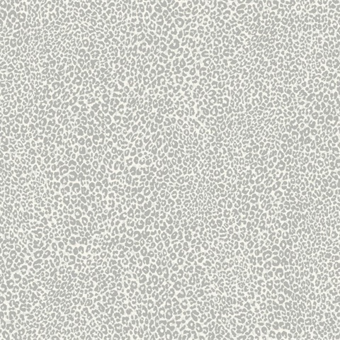Grey Leopard King Animal Skin Wallpaper