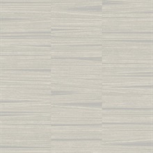 Grey Line Stripe Metallic Horizontal Stria Wallpaper