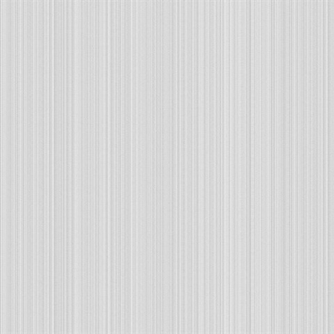 Grey Linen Strie Wallpaper