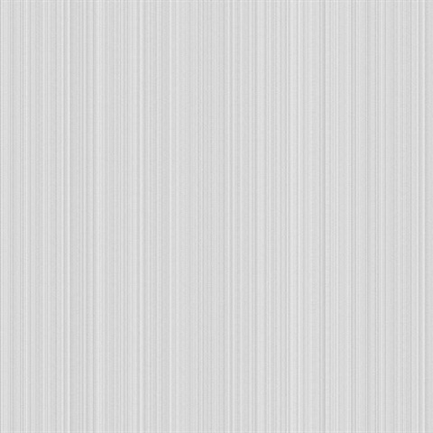 Grey Linen Strie Wallpaper