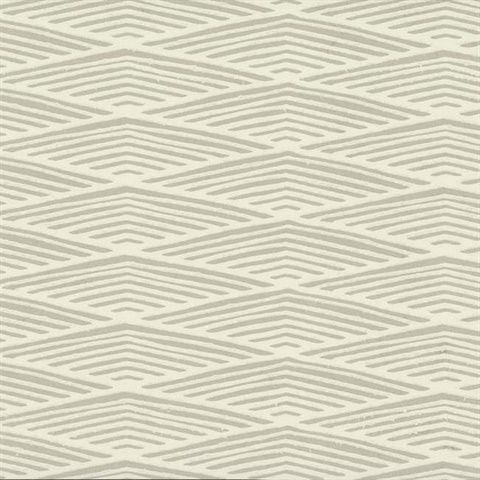 Grey Lofty Peaks Geometric Diamonds Wallpaper