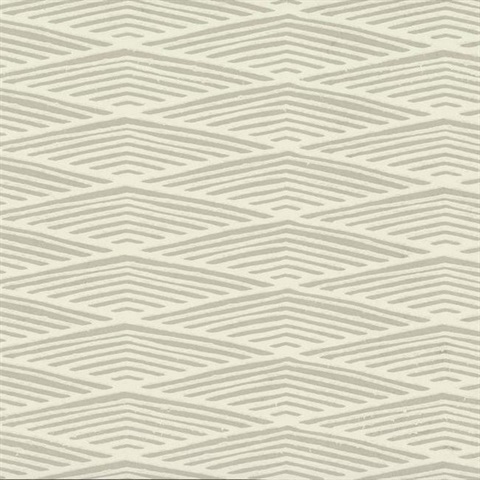 Grey Lofty Peaks Geometric Diamonds Wallpaper