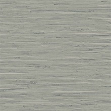 Grey Marion Faux Arrowroot Cloth Wallpaper